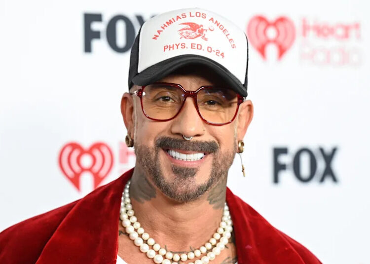 AJ McLean at the 2026 iHeartRadio Music Awards held at Dolby Theatre on March 26, 2026 in Los Angeles, California.