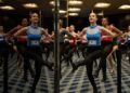 Dancers rehearse before an audition for the Radio City Rockettes at Radio City Music Hall in New York, on Wednesday, April 22, 2026. (AP Photo/Yuki Iwamura)