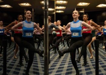 Dancers rehearse before an audition for the Radio City Rockettes at Radio City Music Hall in New York, on Wednesday, April 22, 2026. (AP Photo/Yuki Iwamura)