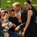 The Duke and Duchess of Sussex have been on a quasi-royal tour of Australia (pictured during a visit to the Royal Children's Hospital Melbourne)