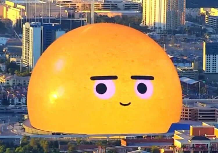 One of the many looks of the Sphere in Las Vegas. (KLAS)