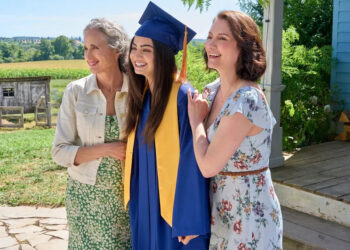 Andie MacDowell, Sadie Laflamme-Snow and Chyler Leigh on The Way HomeCredit: ©2026 Hallmark Media/ Peter Stranks
