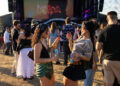 Visitors during the Sunny Hill Festival in Pristina, Kosovo on August 1, 2025.