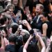 Prince Harry, Duke of Sussex, and his wife Meghan, Duchess of Sussex, meet people at the Royal Children's Hospital in Melbourne on April 14