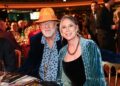 Mick Fleetwood (L) and Elizabeth Jordan attend the 6th Jam For Janie Grammy Awards Viewing Party Presented By Live Nation at the Hollywood Palladium on February 02, 2025 in Los Angeles, California.