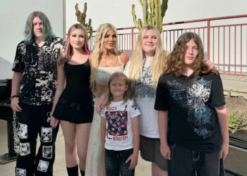 Tori Spelling and her five children.Credit: Tori Spelling/Instagram