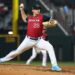 Ben Kudrna #28 of the Kansas City Royals pitches during the fifth inning of the All-Star Futures Game at Globe Life Field on July 13, 2024 in Arlington, Texas.