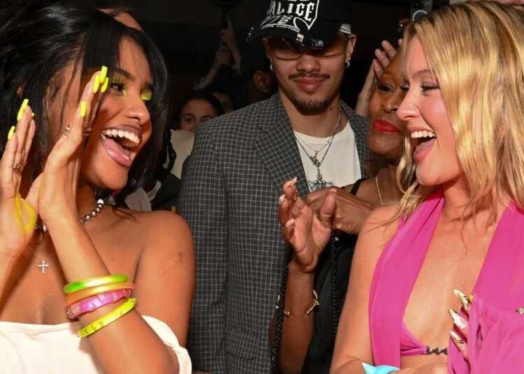 Tyla & Zara Larsson Tease New Music in Matching Stringy Bikini Tops