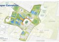 The Cooper Connector proposal for the Kroger Field fan entertainment district would involve construction at the current site of Bluegrass and Community Technical College.