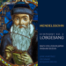 Cover art for Mendelssohns Symphony No. 2 Lobgesang, featuring a stained-glass image of a bearded man and text listing performers and conductor Masaaki Suzuki.