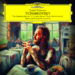 A painted image of a man sitting at a table with a teacup, looking out a window. Text above displays a music album by Daniil Trifonov, featuring works by Tchaikovsky.