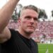 Pat McAfee at the Rose Bowl between the Indiana Hoosiers and Alabama Crimson Tide.