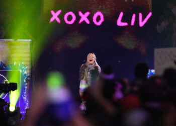 WWE Superstar Liv Morgan, who will have a role in the movie Bad Lieutenant: Tokyo, entering the Royal Rumble.