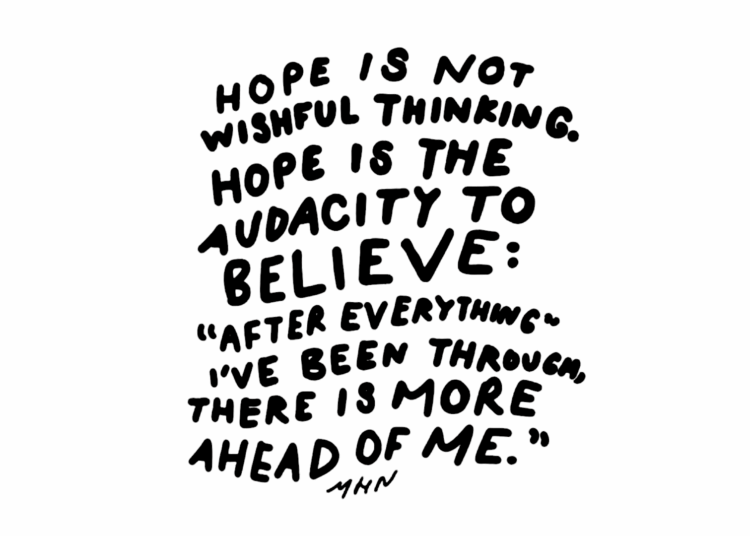 Black and white quote by Morgan Harper Nichols