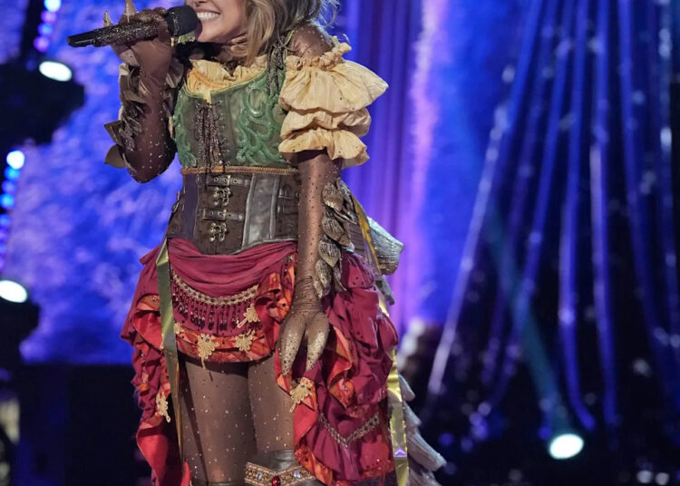 THE MASKED SINGER: REVEAL: Rachel Platten as Pangolin on "Semi-Finals" episode of THE MASKED SINGER airing Wednesday, Mar. 25 (8:00-9 PM ET/PT) on FOX. ©2026 Fox Media LLC. CR: Trae Patton/ FOX.