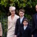 The Prince and Princess of Wales with their children on Easter Sunday