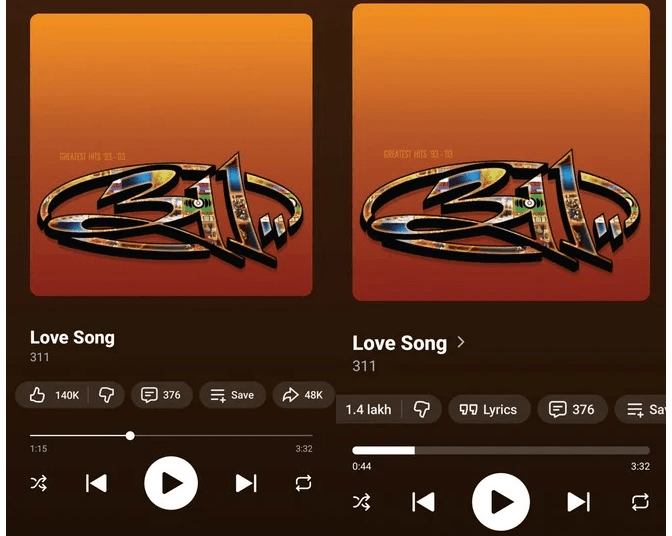 YouTube Music Now Playing Update: New UI Layout And Icons For Android And iOS