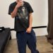 Timothee Chalamet mirror selfie in Twilight merch