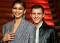 Zendaya and Holland, seen here during a "Spider-Man: No Way Home" press event in 2021.
