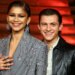 Zendaya and Holland, seen here during a "Spider-Man: No Way Home" press event in 2021.