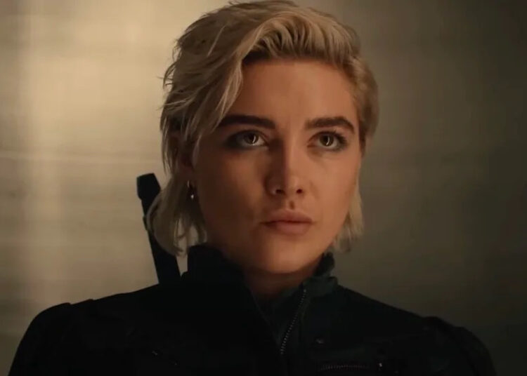 Florence Pugh as Yelena Belova in Thunderbolts*.