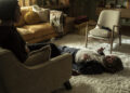 Zach Galifianakis as Carl Bardolph, Sarah Goldberg as Joanne Felder in 'The Audacity' Episode 1