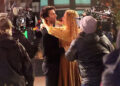 Justin Baldoni and Blake Lively are seen on the set of