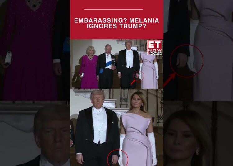 Viral: Trump’s ‘Embarrassing’ Moments With Melania At Royal State Dinner Spark Debate | ET Now