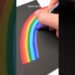 Rainbow Art in Black and White paper #art #painting #shorts