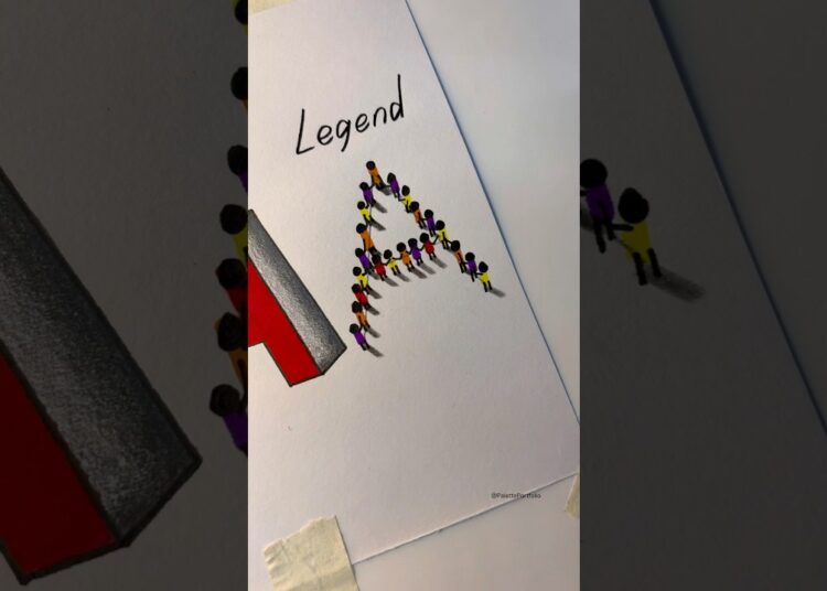 Letter “A”. BEGINNERS to LEGEND. #howtodraw #art #drawing #artist #shorts