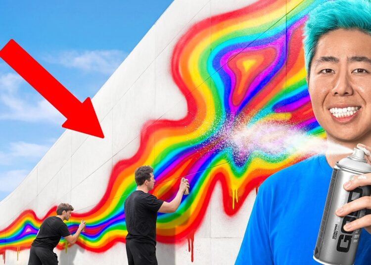 Best GIANT Spray Paint Art Wins $1,000!