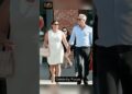 Pierce Brosnan Walks with wife Keely Shaye Smith♥️ #shorts #piercebrosnan #celebrity