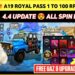 4.4 UPDATE 😍 A19 Royal Pass 1 To 100 Rewards | Next Royal Pass Bgmi | Bgmi New Royale pass