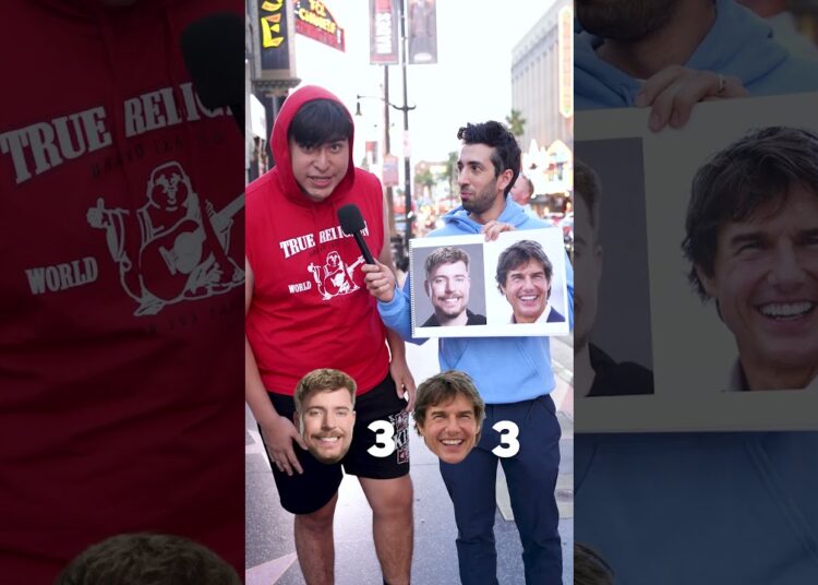 MrBeast vs Tom Cruise: Asking Hollywood Tourists Who’s More Famous? #mrbeast #tomcruise