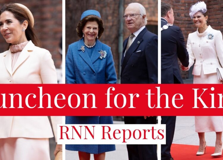Royals Attend King Carl Gustaf’s 80th Birthday Luncheon, with Queen Mary, CP Victoria, Madeleine