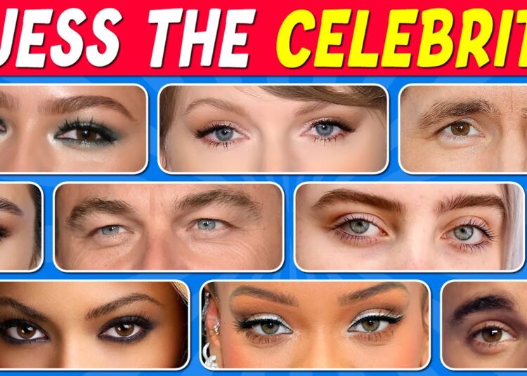 Guess the Celebrity by Their EYES 👁️| 100 Celebs EVERYONE Should Know