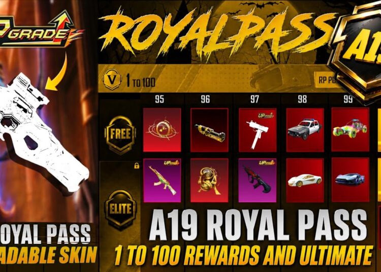 A19 Royal Pass Confirmed Upgradable Guns | 4.4 Update & All Rewards And Cars | PUBGM