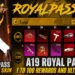 A19 Royal Pass Confirmed Upgradable Guns | 4.4 Update &  All Rewards And Cars | PUBGM