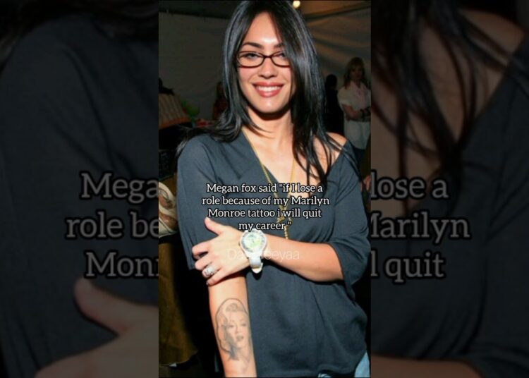#meganfox #marilynmonroe #tattoo #celebrity #hollywood #viral #goviral