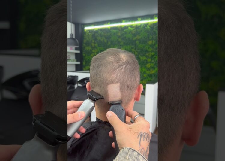 FAST TRIMMER SLOW TRIMMER 🤯#artist#barber#haircut#barberlove#barbero#fade#youtube#shorts#video#fypシ