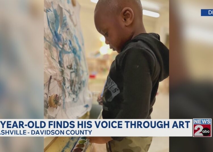 6-year-old in Nashville finds his voice through art