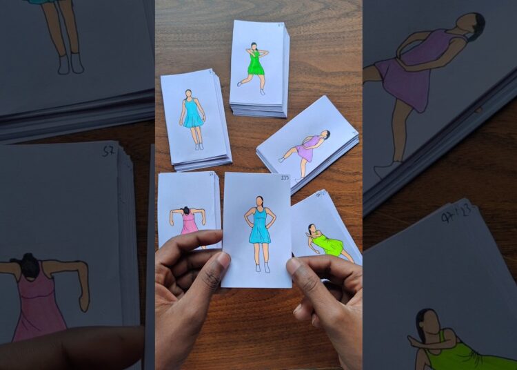 No Batidao on paper dance #shorts #viral #nobatidao #artist #flipbook