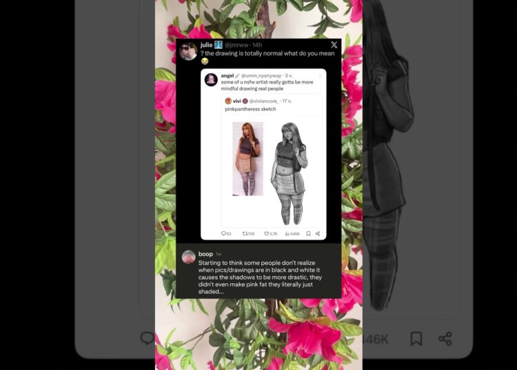 People Are Mad That This Artist Drew Pink Pantheress in Black and White #ArtDrama