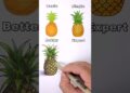 Drawing Pineapples #shorts #art #drawing #satisfying #artist