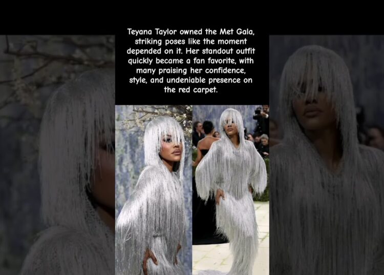 Teyana Taylor steals Met Gala with unstoppable presence 😳🔥 #celebrity