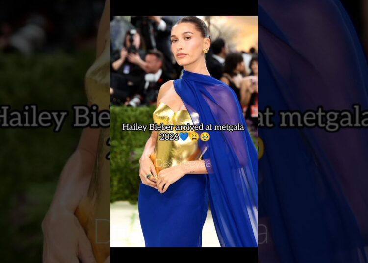 Hailey Bieber arrived at metgala 2026#hailey #metgala #2026 #kendalljenner #celebrity