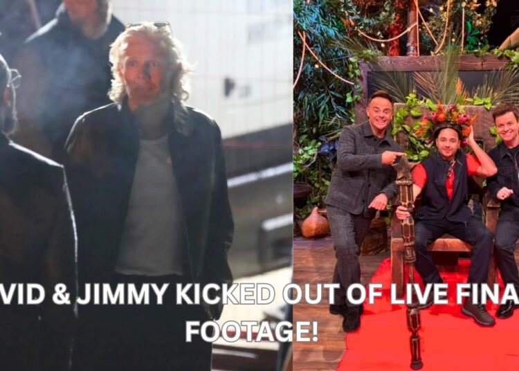 FOOTAGE emerges of JIMMY BULLARD & DAVID HAYE being THROWN OUT of I’m A Celebrity Live Final! MESSY!