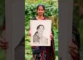 Peaceful village life | portrait drawing #villagelife #artist #art