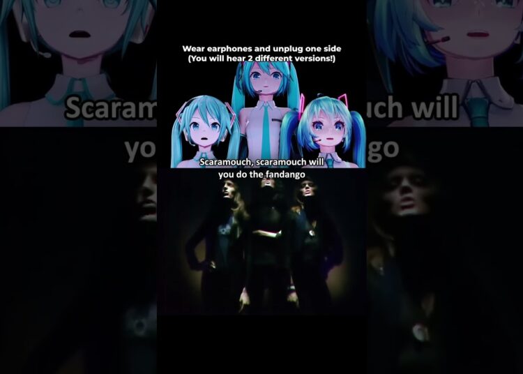 Hatsune Miku vs Queen [Bohemian Rhapsody] #vocaloid #hatsunemiku  #queen #mashup #shorts #music
