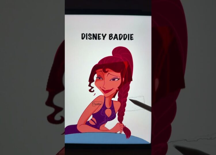 Disney Baddie Megara #disney #glowup #art #drawing #artist #baddie
